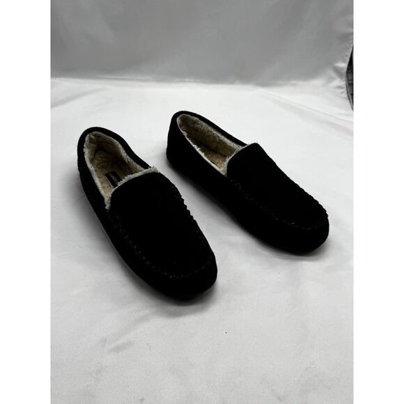 Lands End Slippers Womens 9 Moccasin Blue Slip On Comfort Casual Round Toe Flats - Picture 6 of 11